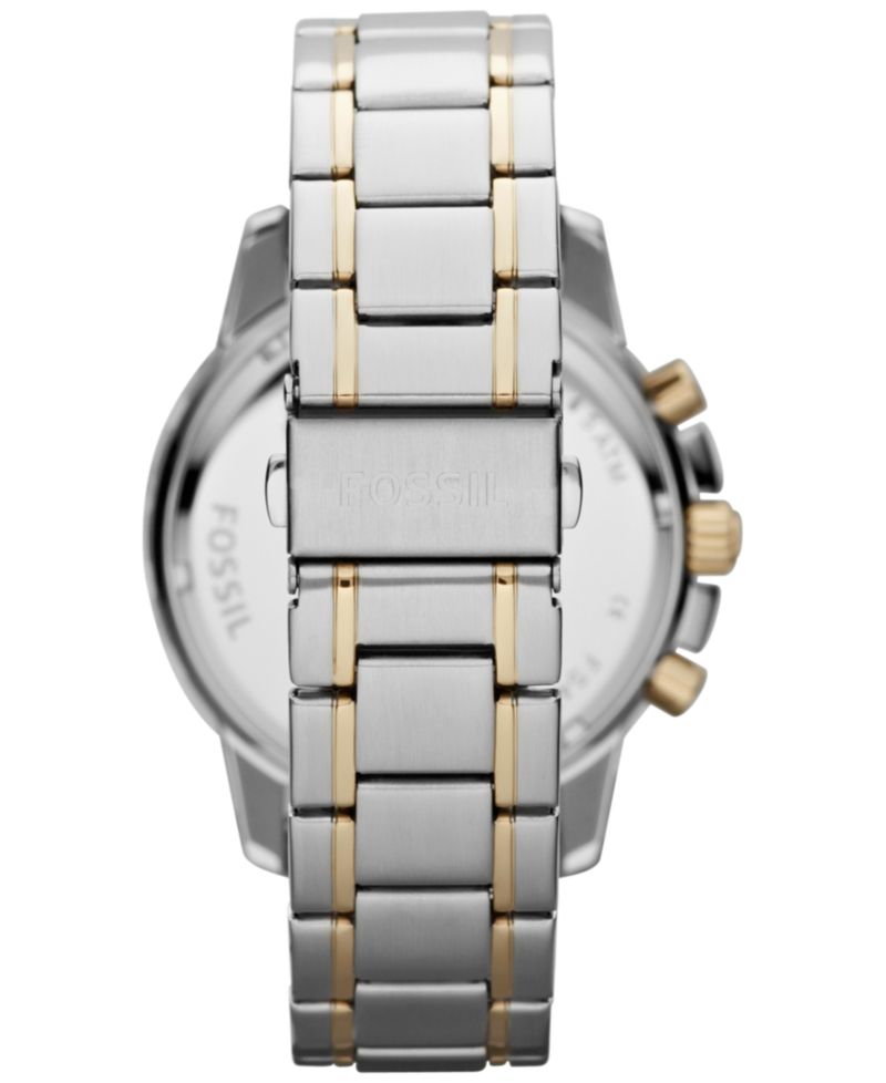 Men's Chronograph Dean Two-Tone Stainless Steel Bracelet Watch 45mm FS4795