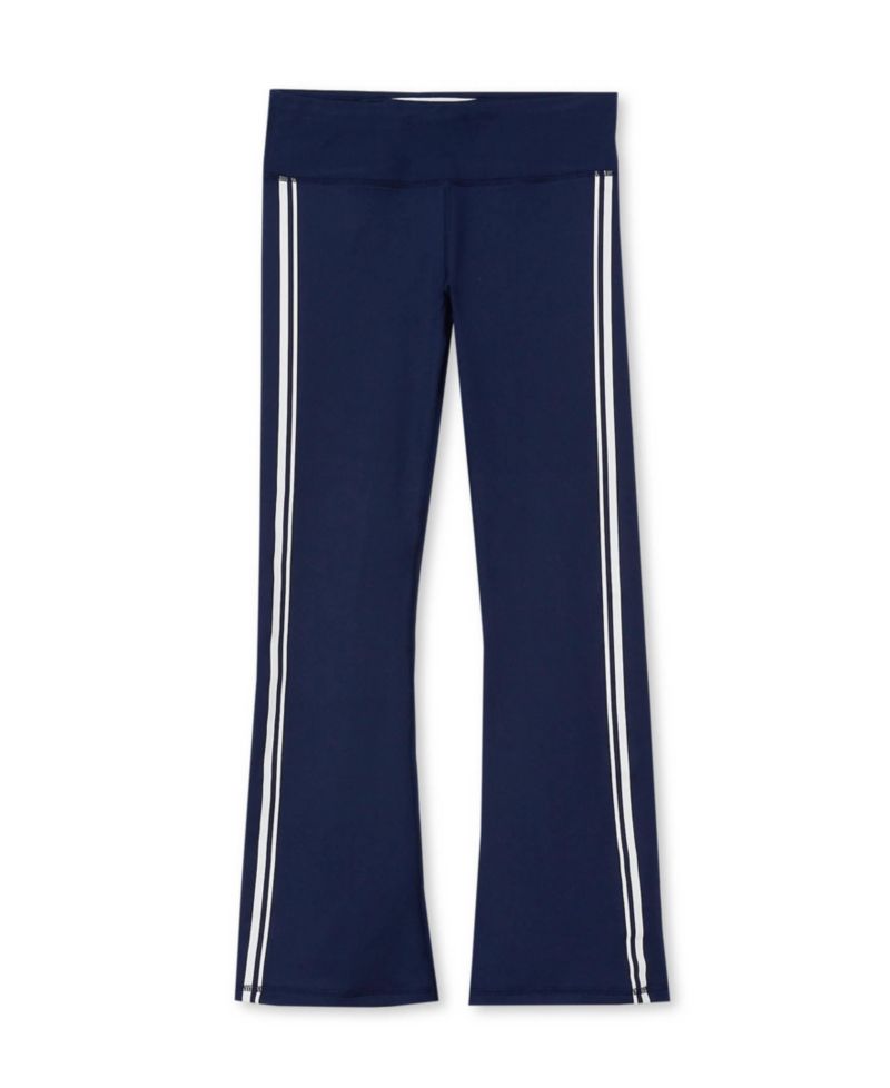 Girls Plus Active Flare Leggings with Side Stripe