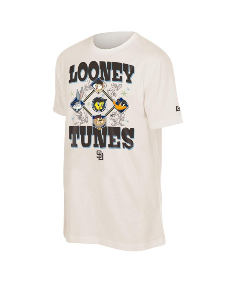 Men's and Women's Cream San Diego Padres Looney Tunes T-Shirt
