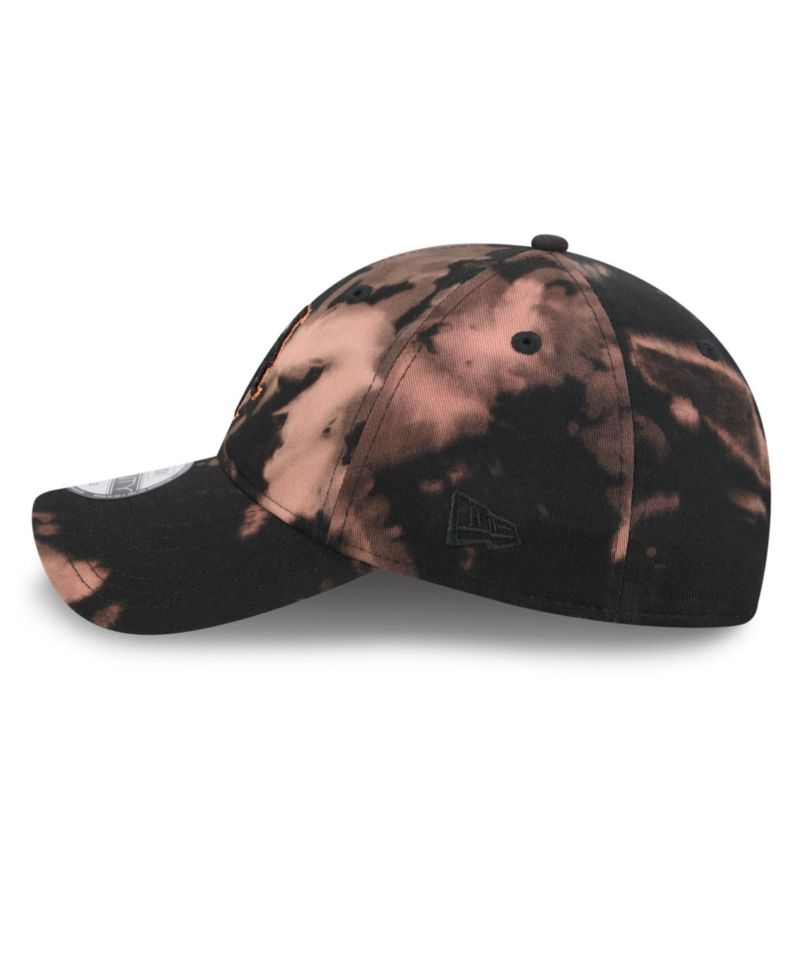 Men's Black New York Mets Bleach Wash 9TWENTY Adjustable Hat