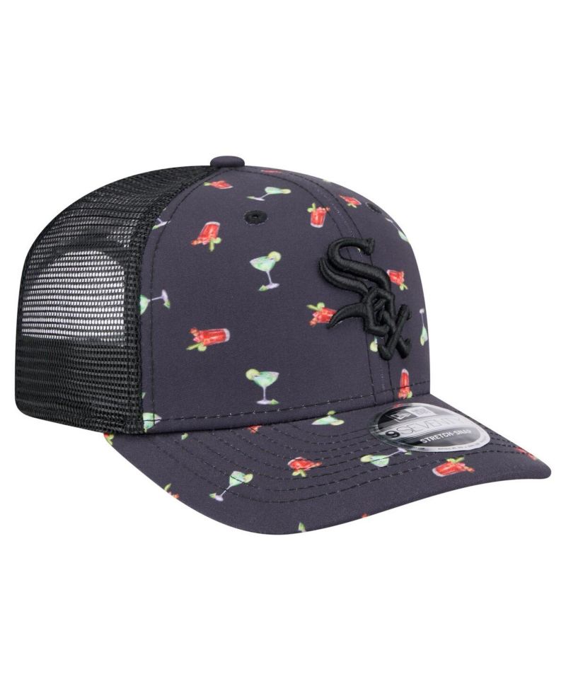 Men's Navy Chicago White Sox Adventure Drinks Pattern 9SEVENTY Stretch-Snap Hat