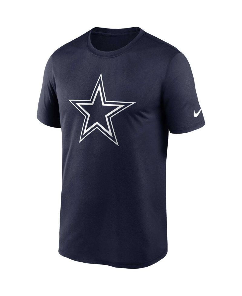 Men's Navy Dallas Cowboys Legend Logo Performance T-shirt