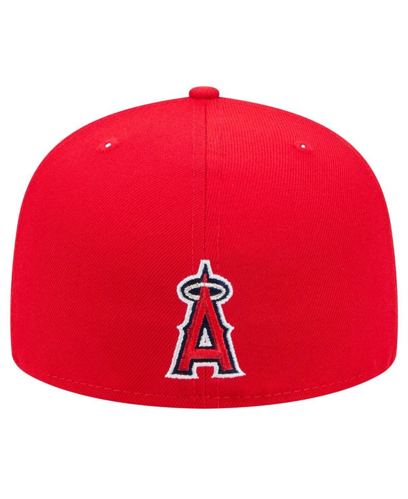 Men's Red Los Angeles Angels Ransom 59FIFTY Fitted Hat