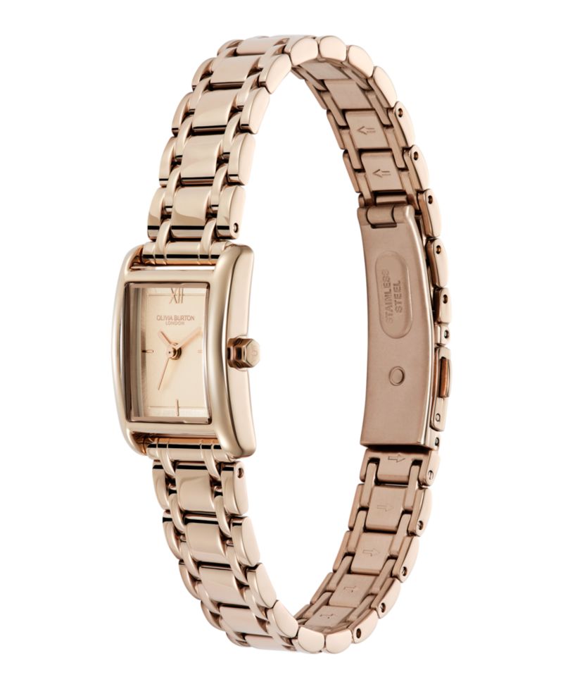 Women's Mini Grove Rose Gold Tone Stainless Steel Bracelet Watch, 16mm
