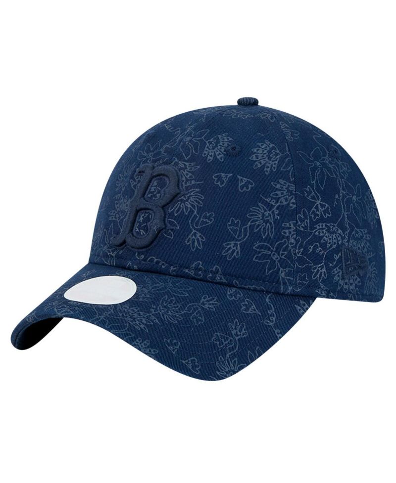 Women's Navy Boston Red Sox Tonal Floral 9TWENTY Adjustable Hat