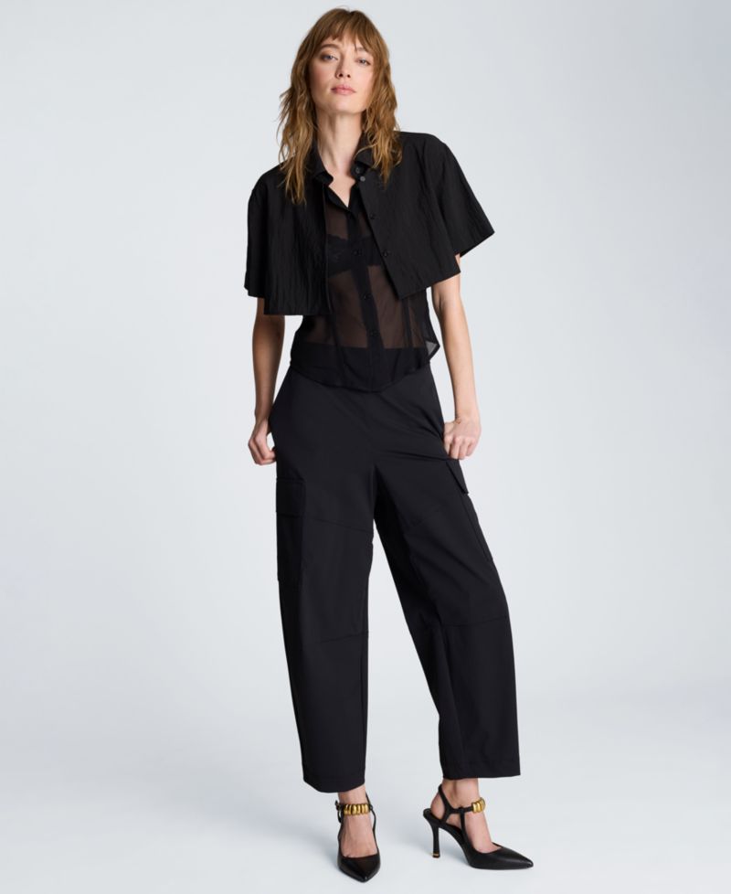 Women's Barrel Leg Cargo Pants
