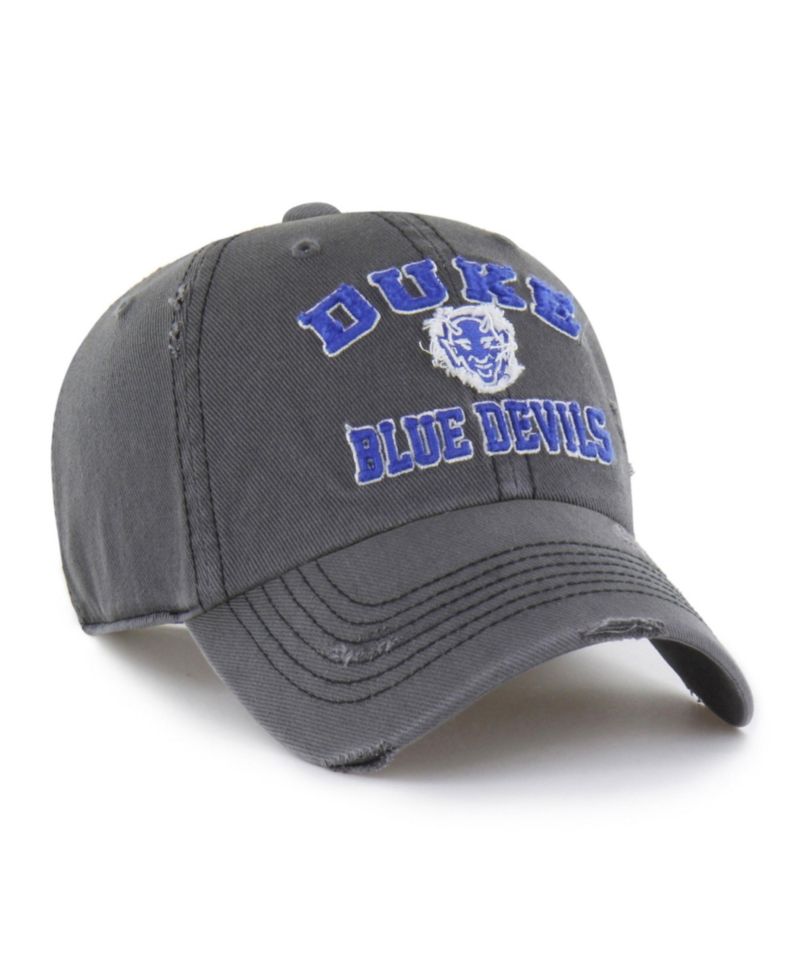 Men's and Women's '47 Charcoal Duke Blue Devils Well-Worn Seymore Clean Up Adjustable Hat