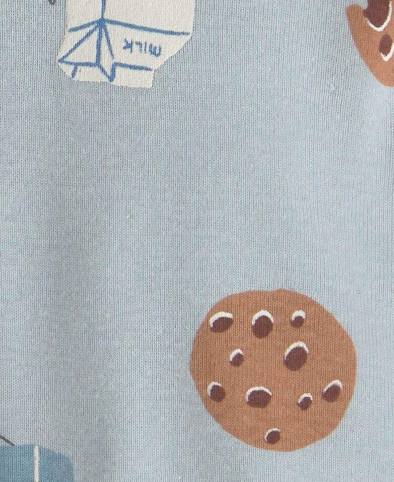Baby Boys' Milk & Cookies Round Neck Bodysuits, 4-Pack