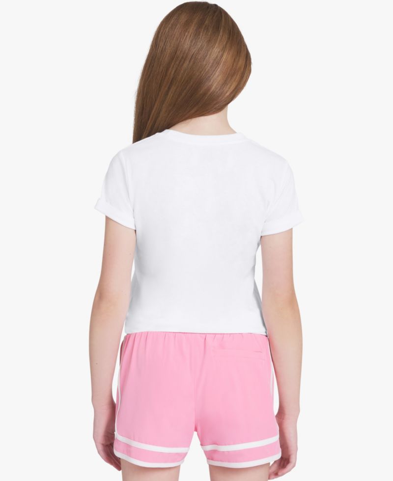 Girls' 7-16 Tie-Front Crewneck T-Shirt