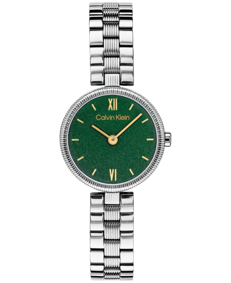Women's Gleam Silver-Tone Stainless Steel Bracelet Watch 24mm