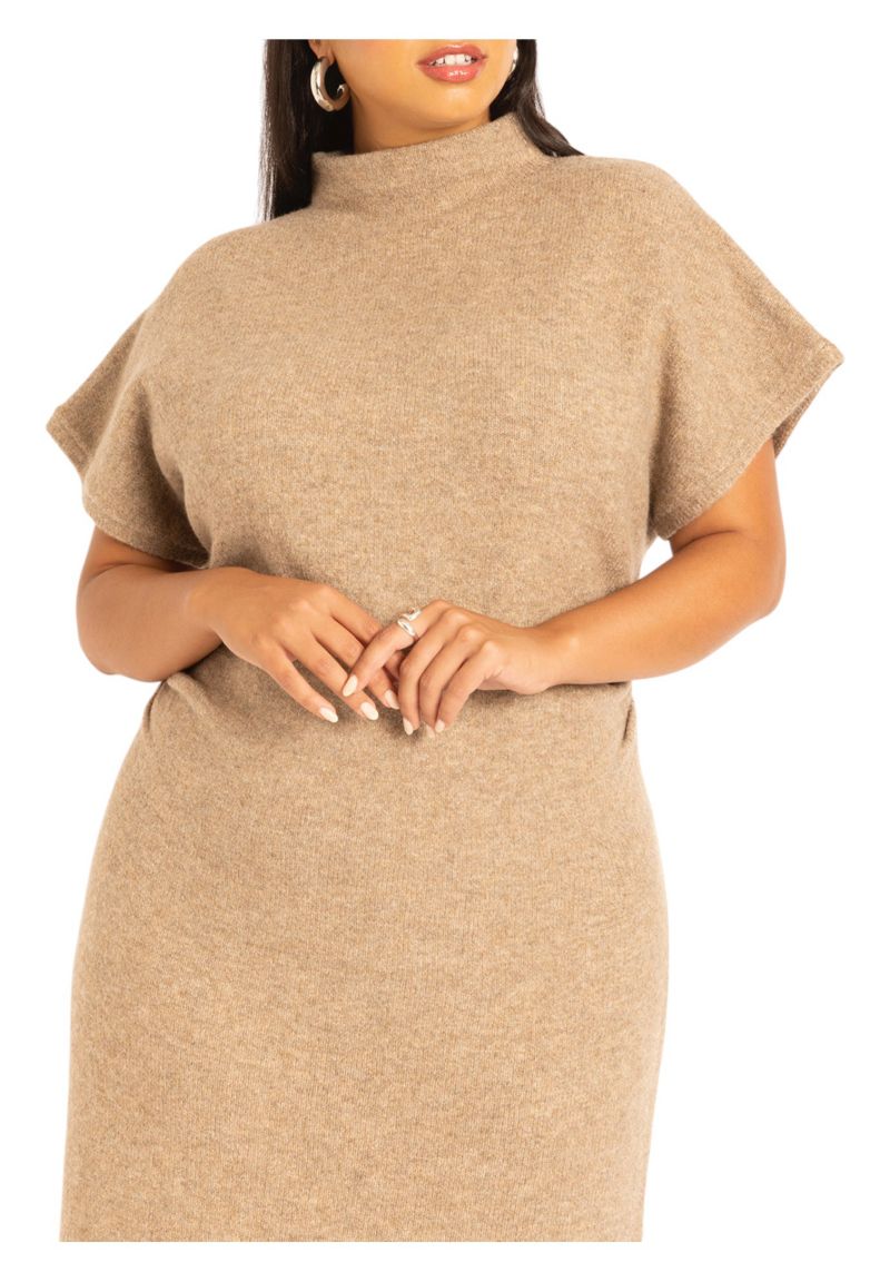 Women's Short Sleeve Sweater Dress