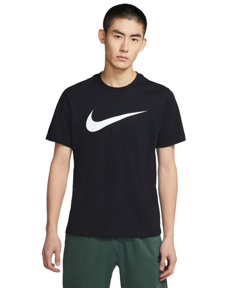 Спортивная мужская футболка Swoosh с коротким рукавом и круглым вырезом горловины