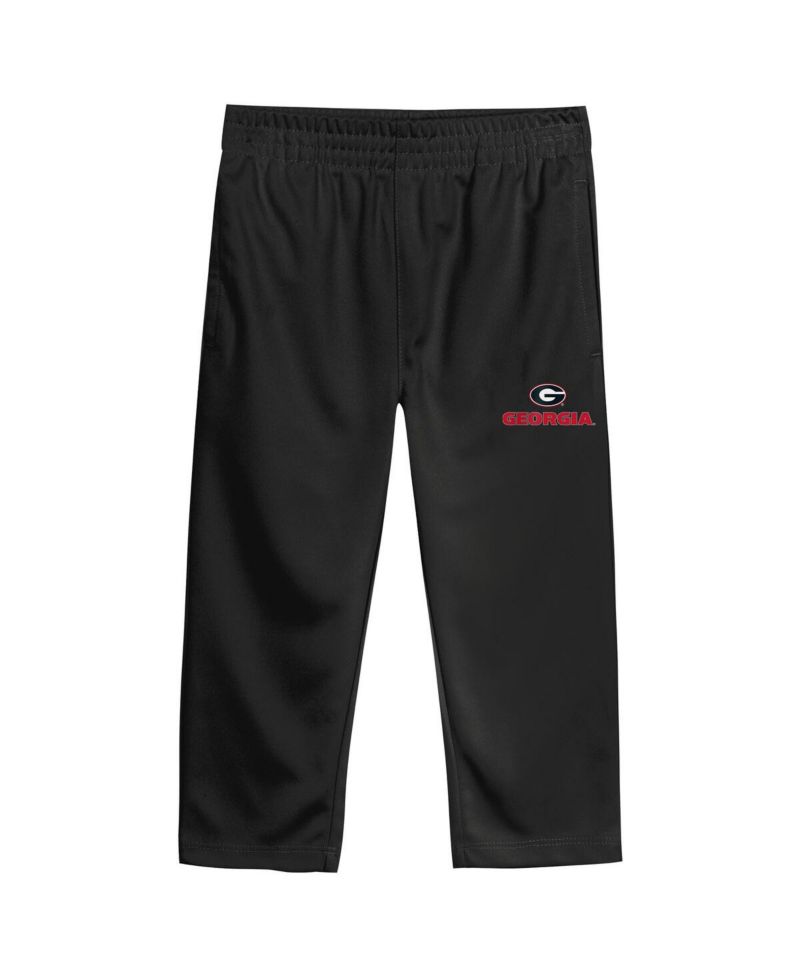 Baby Boys and Girls 2-Piece Red Georgia Bulldogs Team Logo Red Zone Top and Pants Set