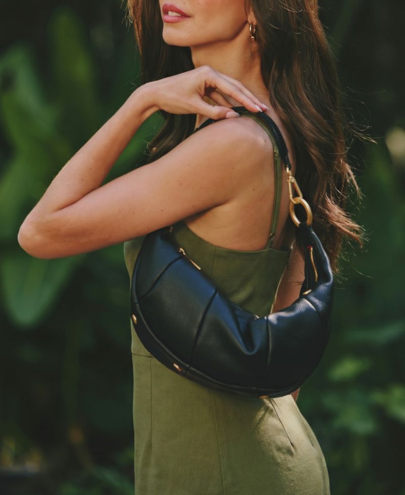 Erica Med Suede Small Zipper Shoulder Handbag