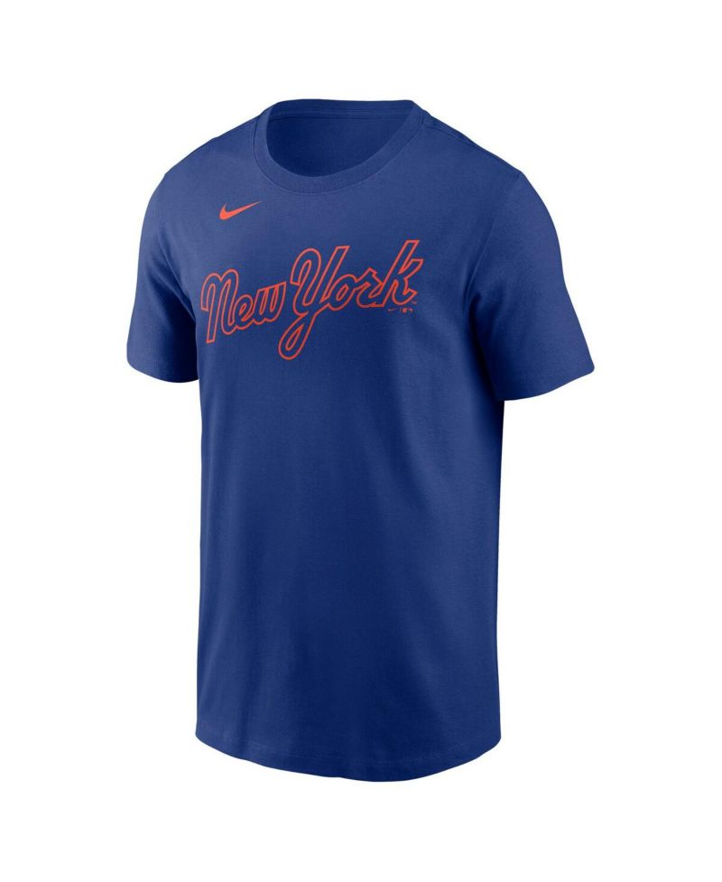 Men's Francisco Lindor Royal New York Mets Fuse Name & Number T-Shirt