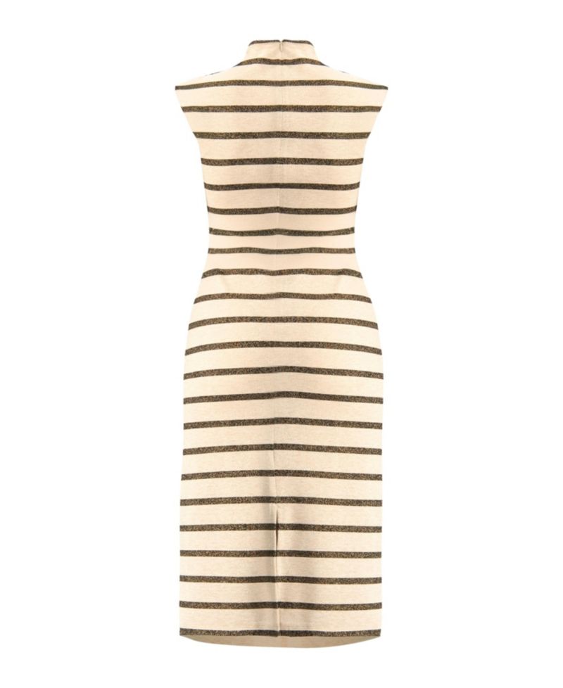 Women's Striped Jersey Midi Dress