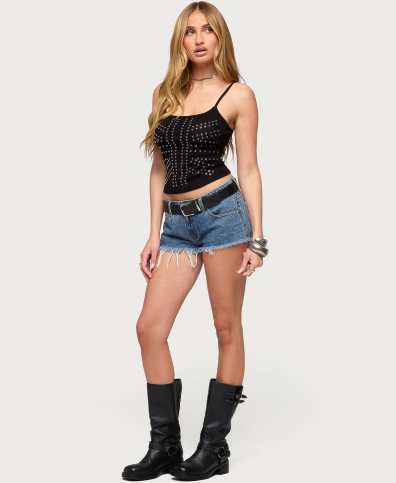 Women's Union Jack Grommet Tank Top