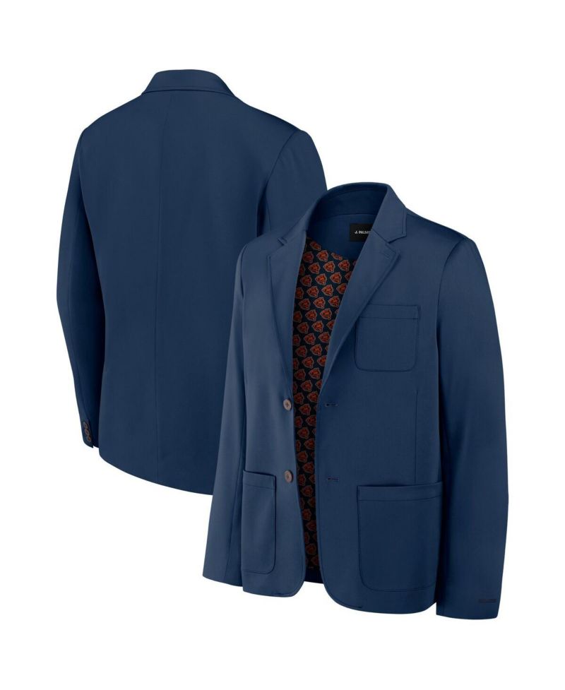 Men's Navy Chicago Bears Man-In-Motion Blazer