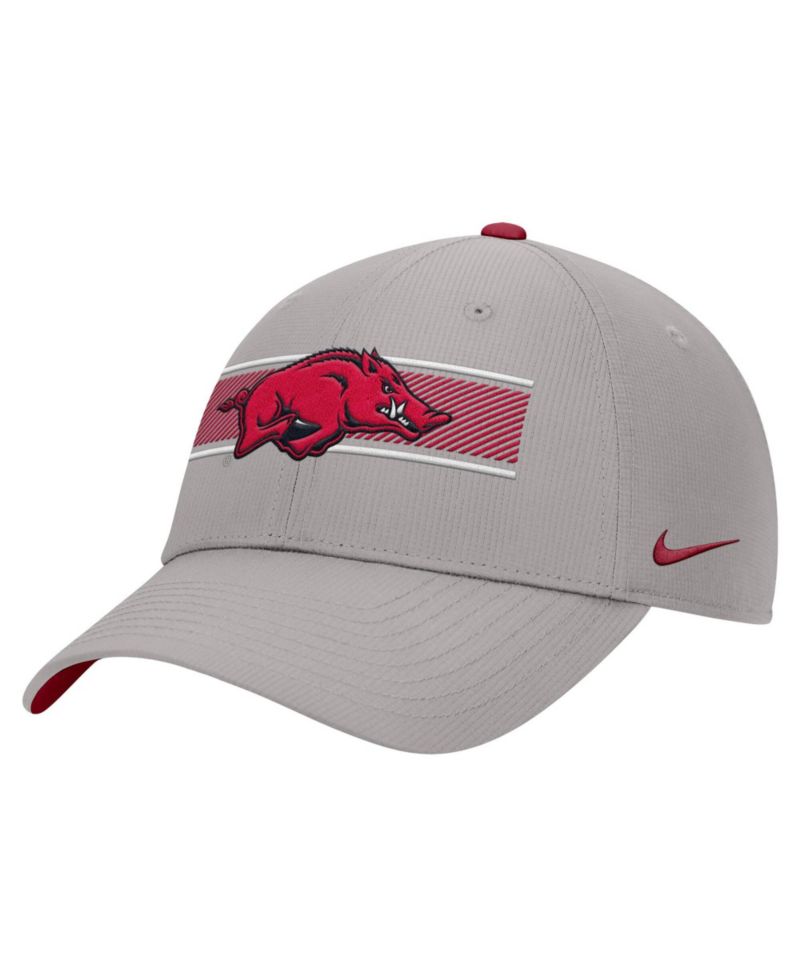 Men's Gray Arkansas Razorbacks Ripstop Dri-FIT Adjustable Hat