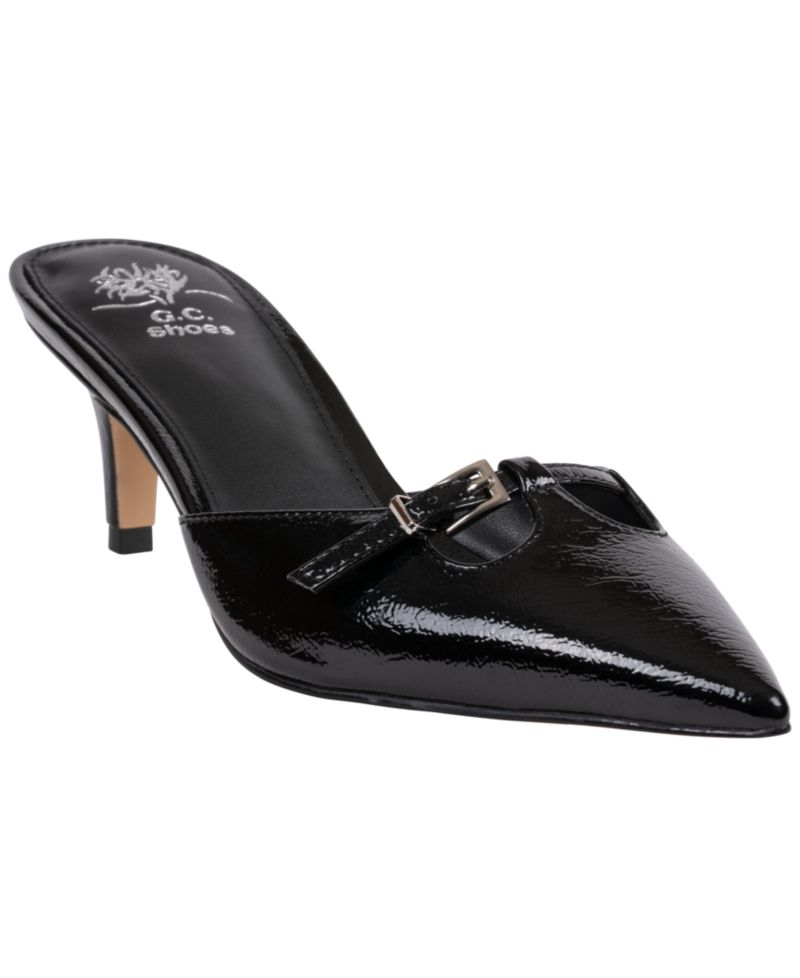 Womens Simone Kitten Heel Mule Pumps