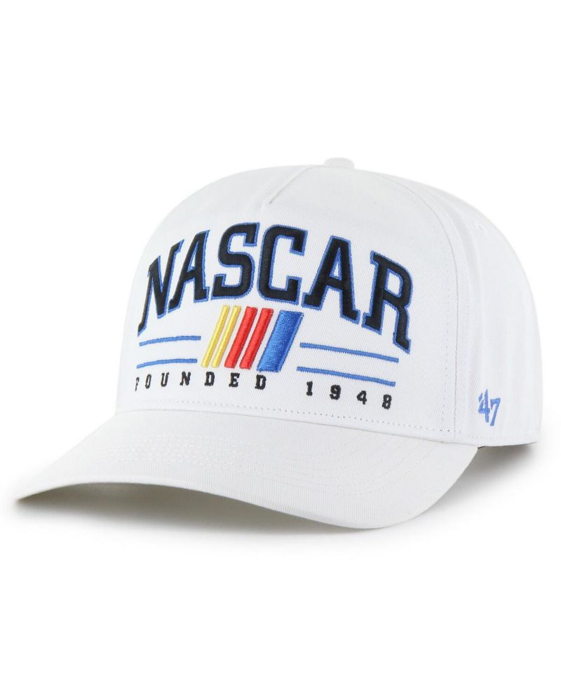 Men's White NASCAR Merchandise Roscoe Hitch Adjustable Hat