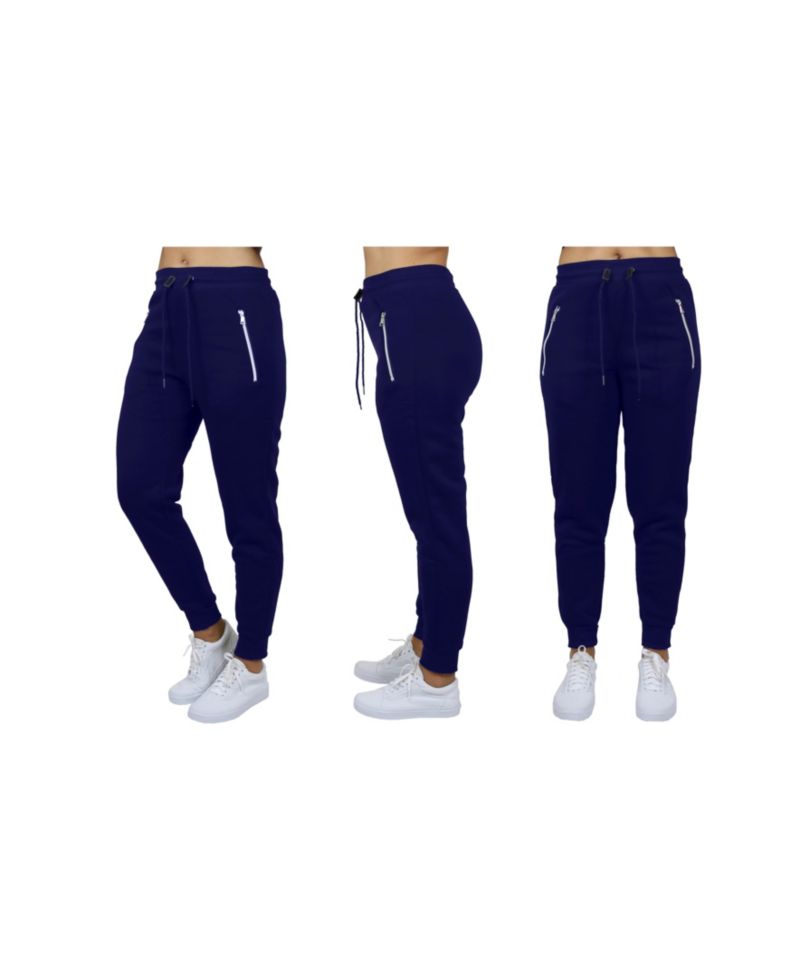 Women's Loose Fit Jogger Pants With Zipper Pockets
