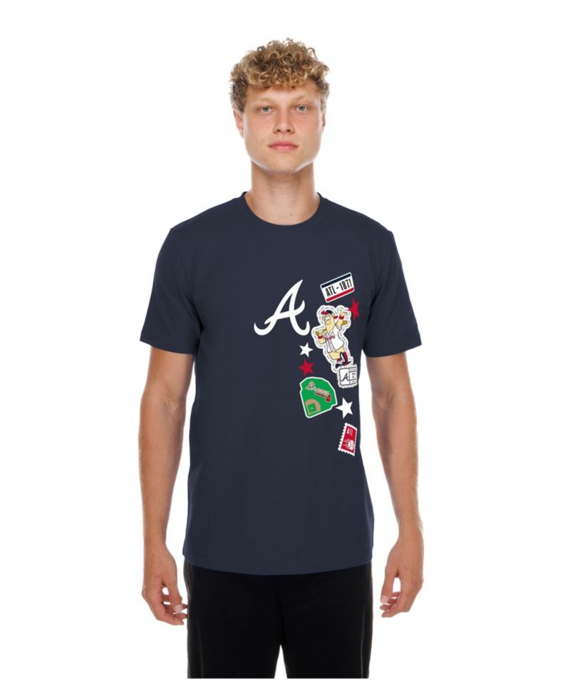 Men's Navy Atlanta Braves City Patch T-Shirt