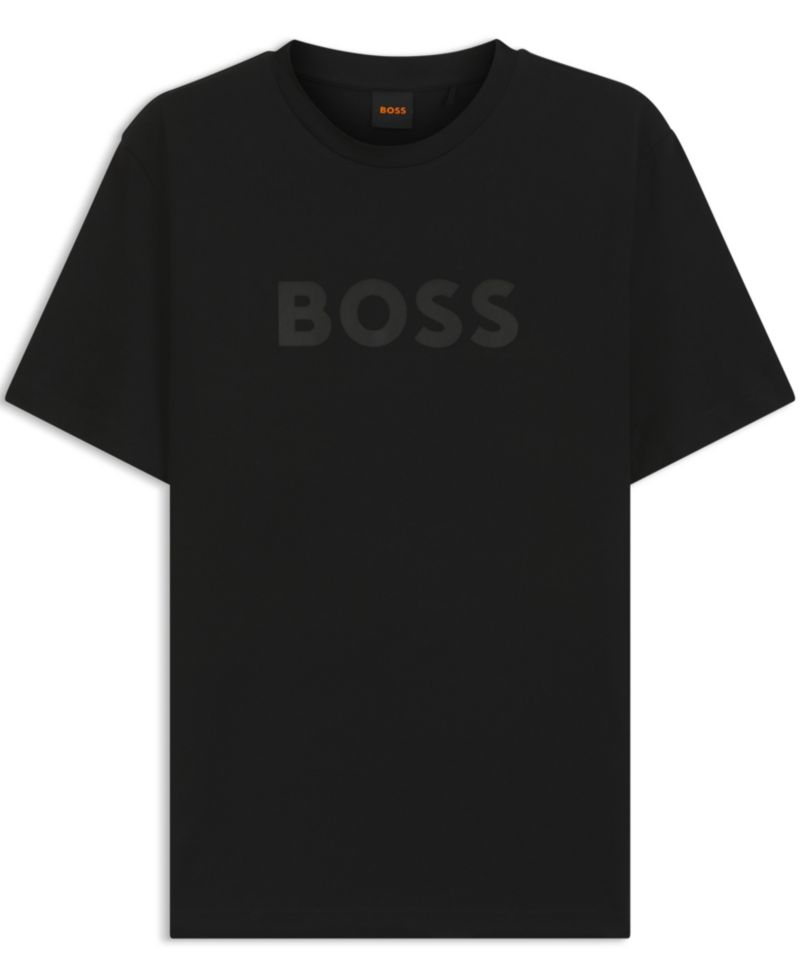Men's Cotton Regular-Fit Logo Print T-Shirt