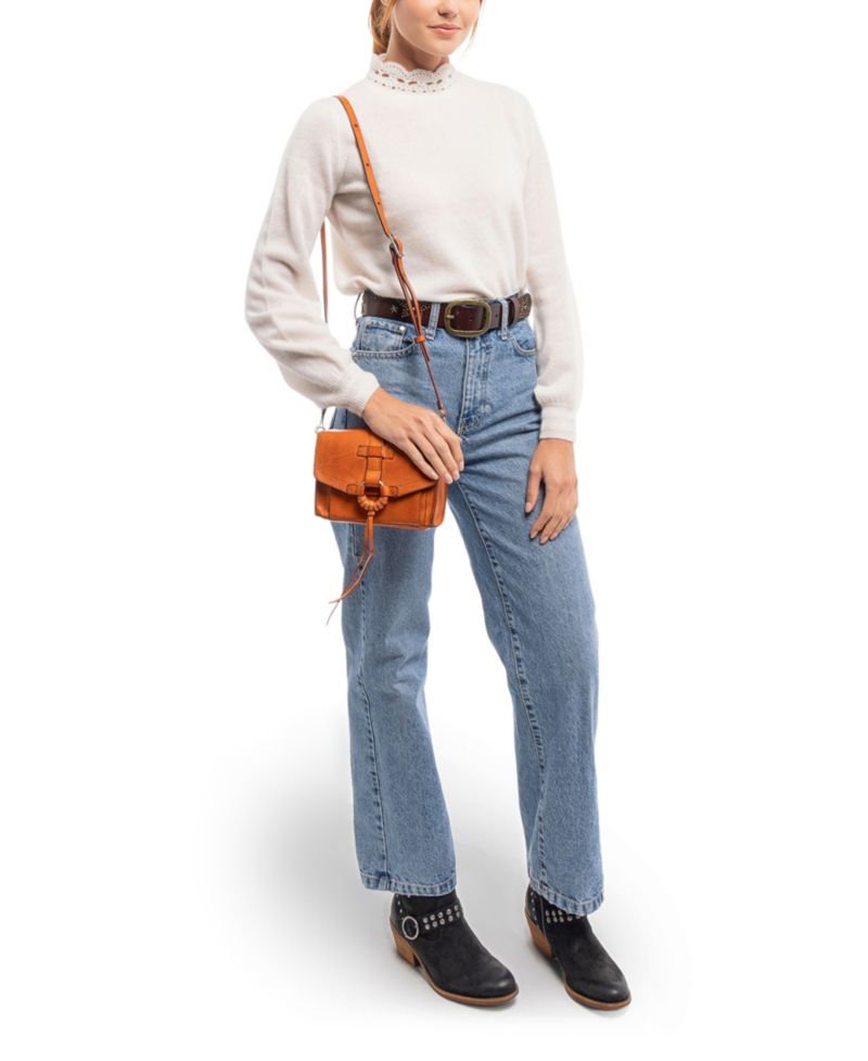 Anemone Small Leather Crossbody Bag