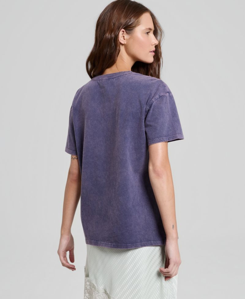 Women's Cotton Anchor Graphic-Print Tee