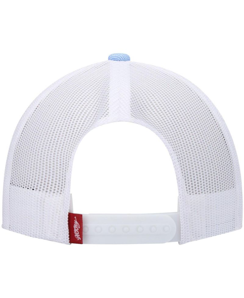 Men's Light Blue, White Zenith Trucker Snapback Hat