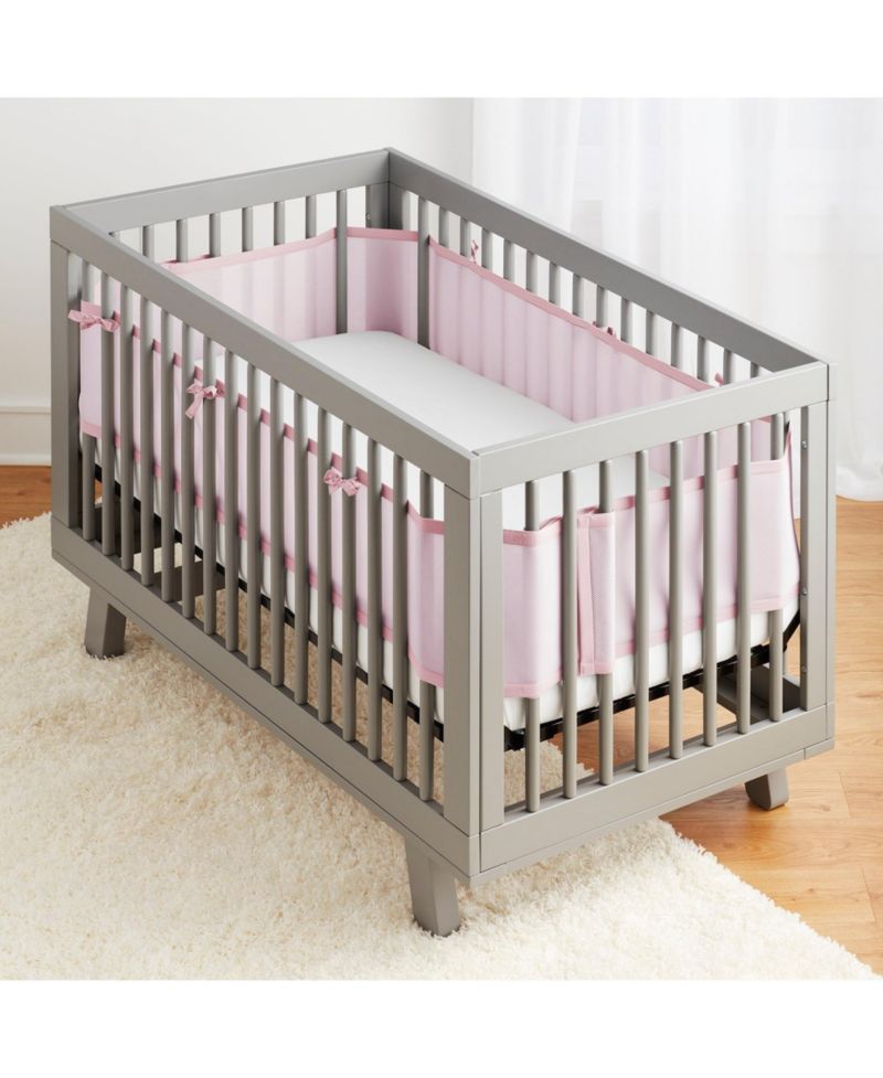 Breathable Mesh Liner for Full-Size Cribs, Classic 3mm Mesh (Size 4FS Covers 3 or 4 Sides)