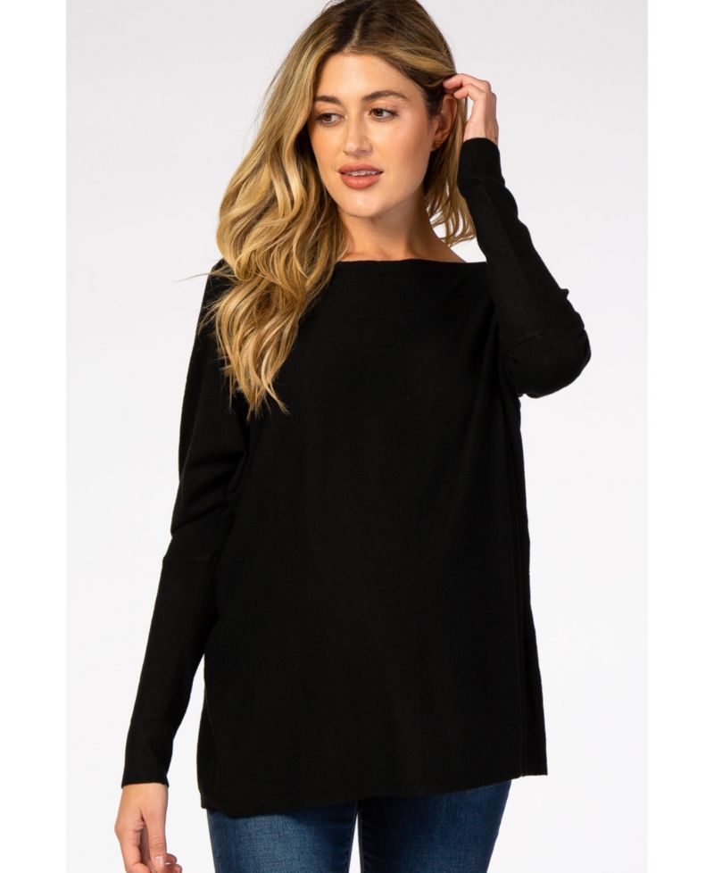 Women's Soft Knit Boatneck Dolman Sleeve Sweater