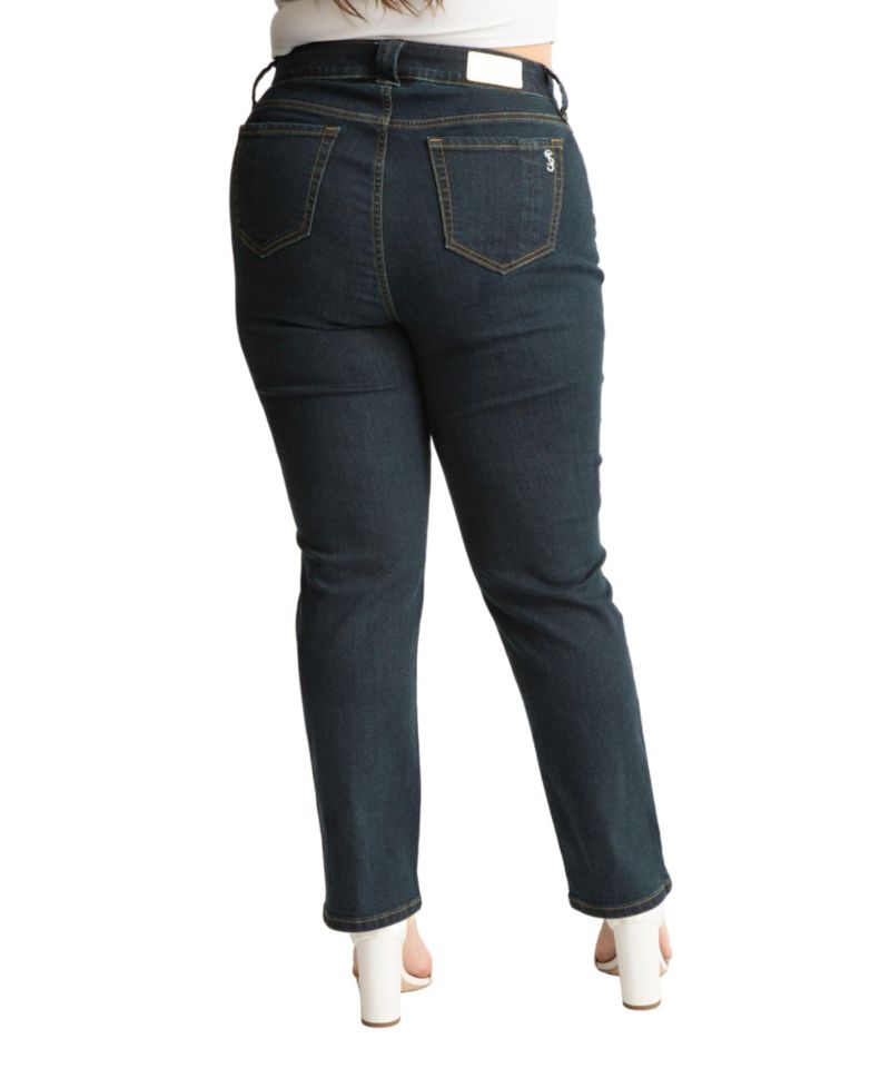 Women's Denim High Rise Straight in 30" Inseam - Isabella Jean