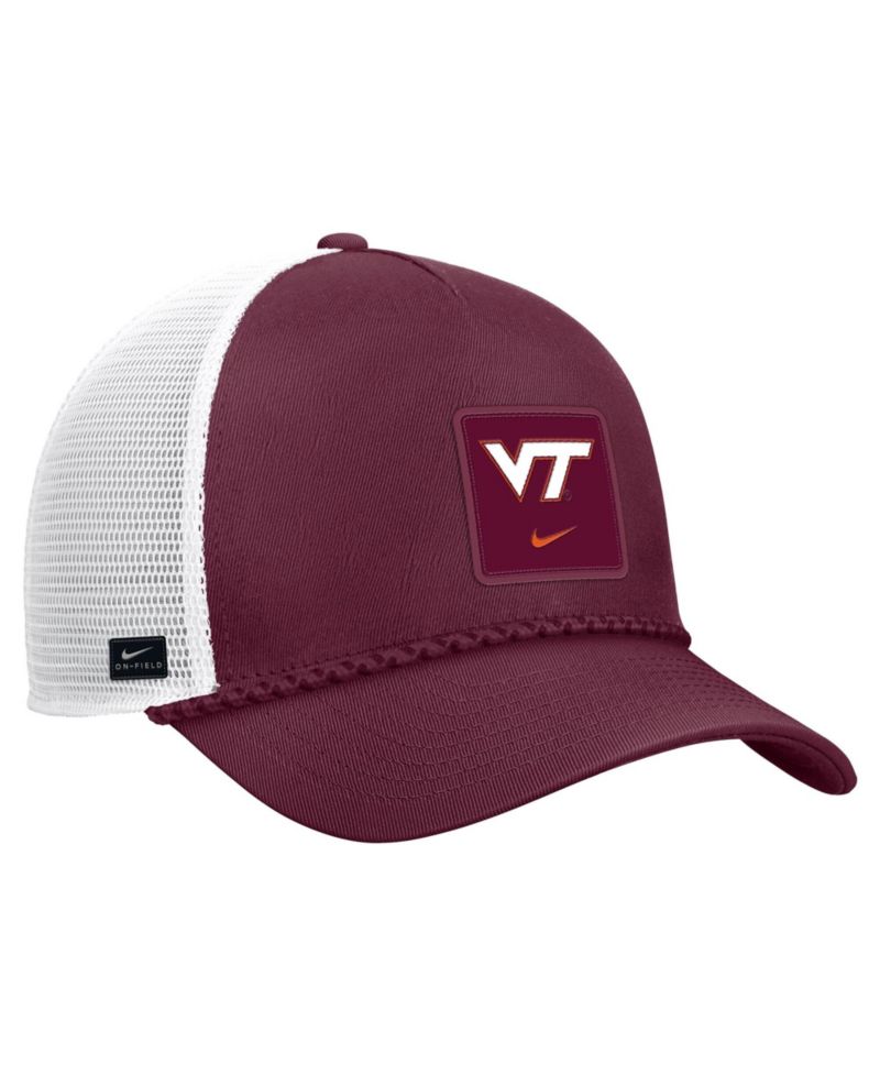 Men's Maroon Virginia Tech Hokies 2026 On-Field Rope Adjustable Trucker Hat