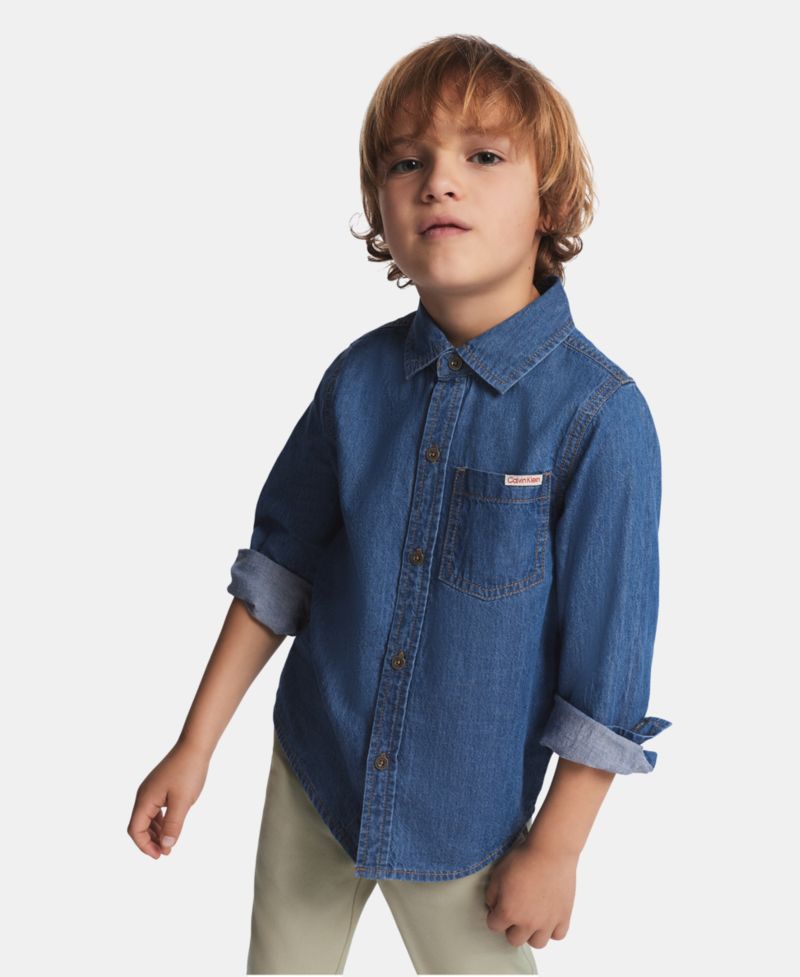 Boys' 2T-7 Long-Sleeve Shirt and Pants, 2-Piece Set