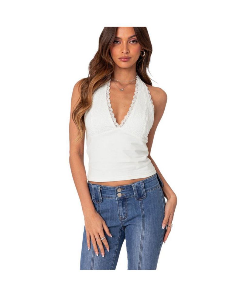 Women's Carolyn Lacey Halter Top