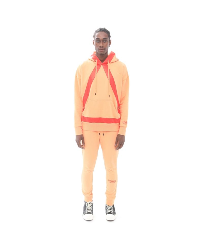Men's Pullover Sweatshirt in Apricot