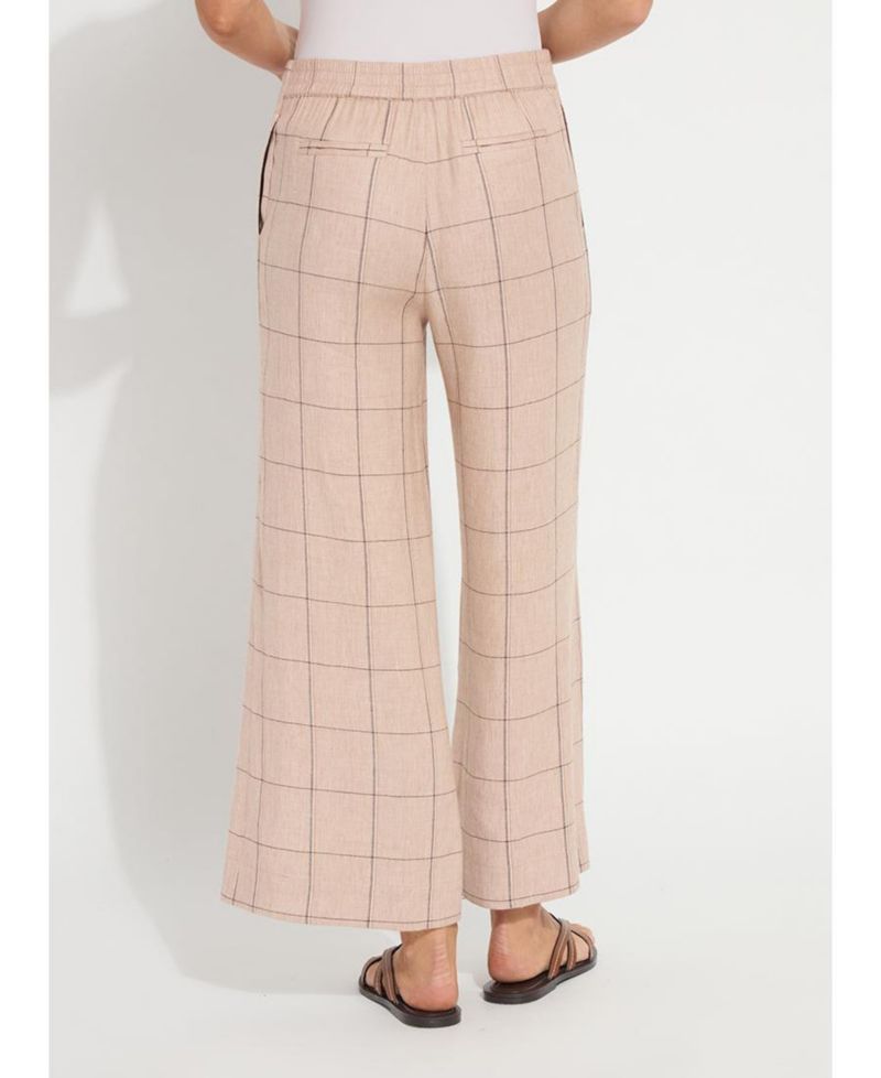 Women's Nixie Wide-Leg Linen-Blend Drawstring Pants