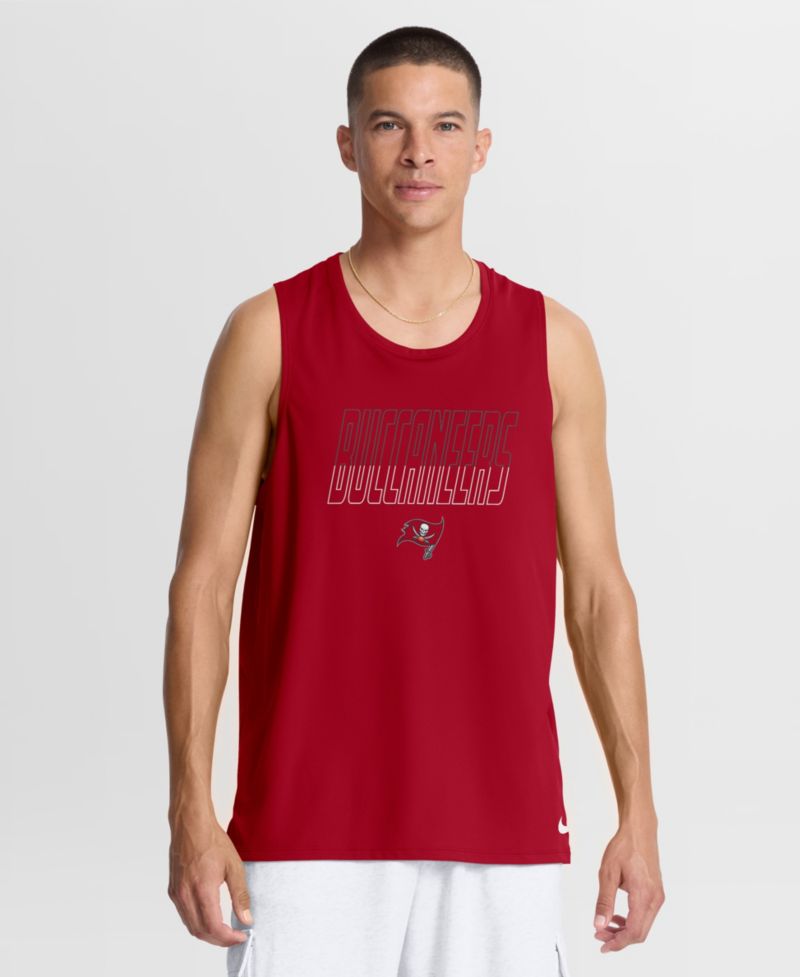 Men's Red Tampa Bay Buccaneers Kickoff Miler Dri-FIT Tank&iquest; Top