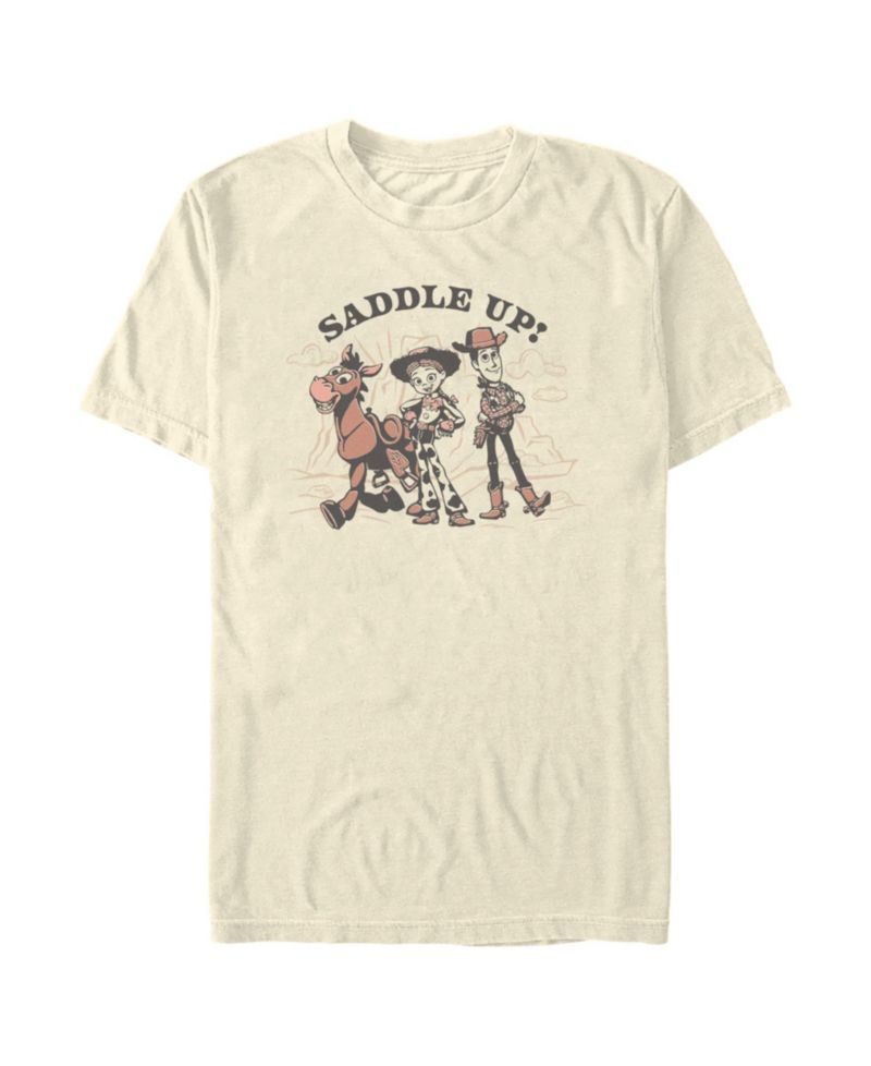 Men's Disney Pixar Toy Story Woody, Jessie and Bullseye Saddle Up Graphic T-Shirt