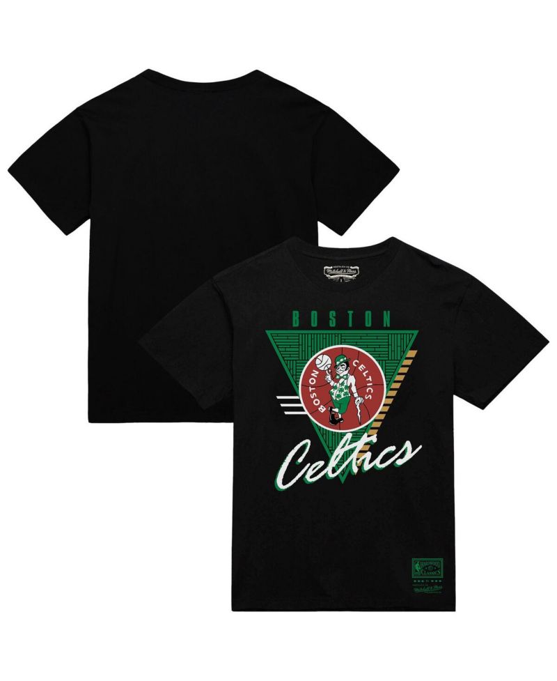 Men's Black Boston Celtics Worldwide Collection Tri-Logo T-Shirt