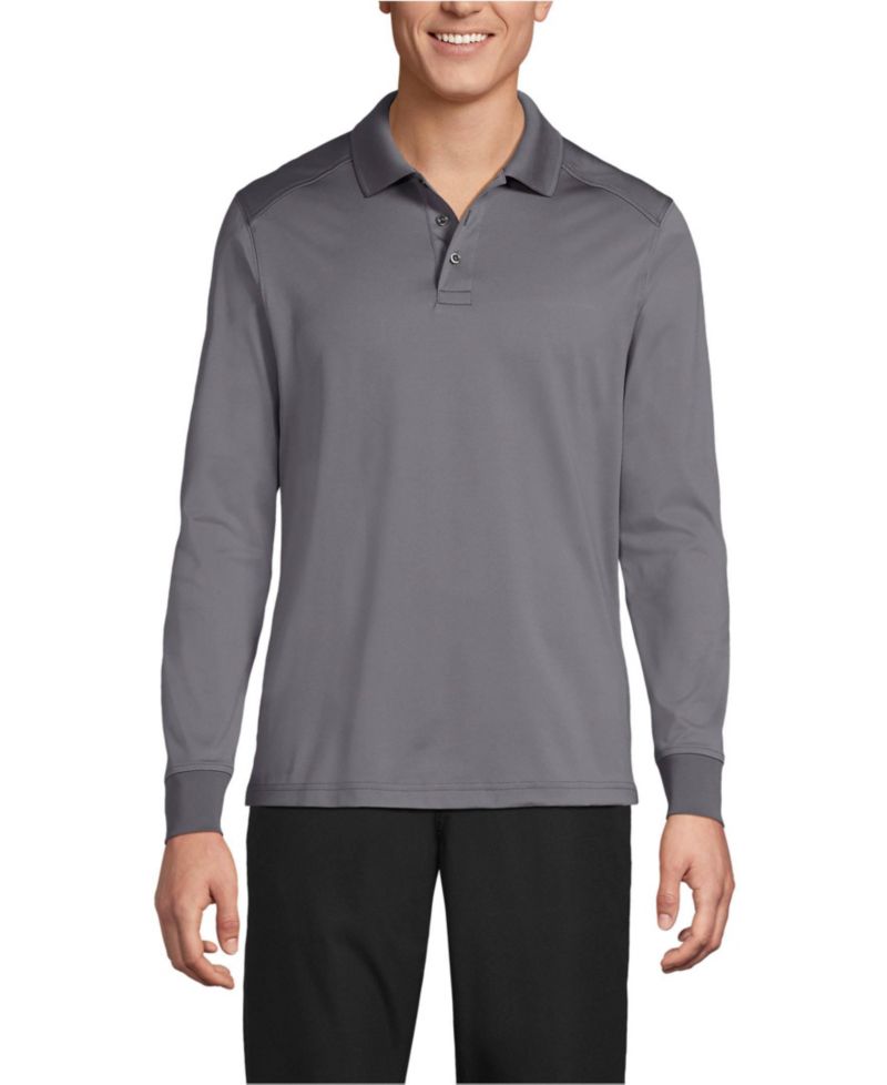 Men's Long Sleeve Rapid Dry Polo Shirt