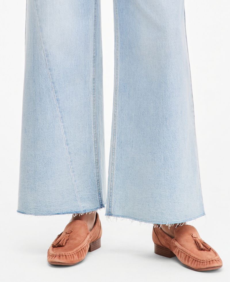 Women's High-Rise Twist Seam Wide-Leg Jeans, Regular & Short