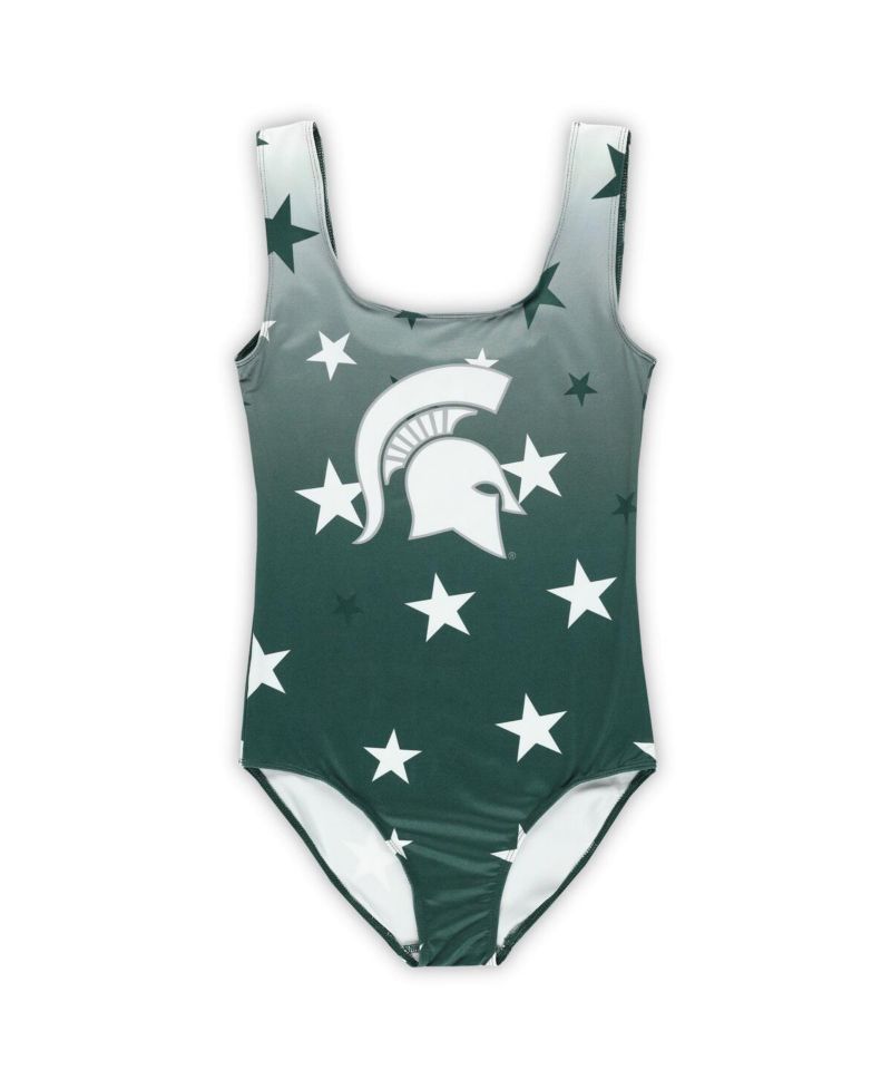 Big Boys and Girls Green Michigan State Spartans Dance Leotard