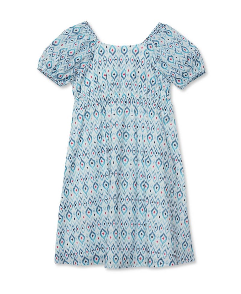 Girls Short Sleeve Bow Dress