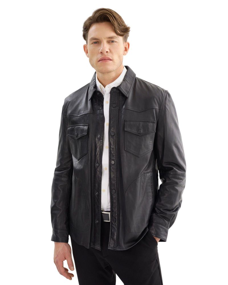 Men's Grant Leather Shirt