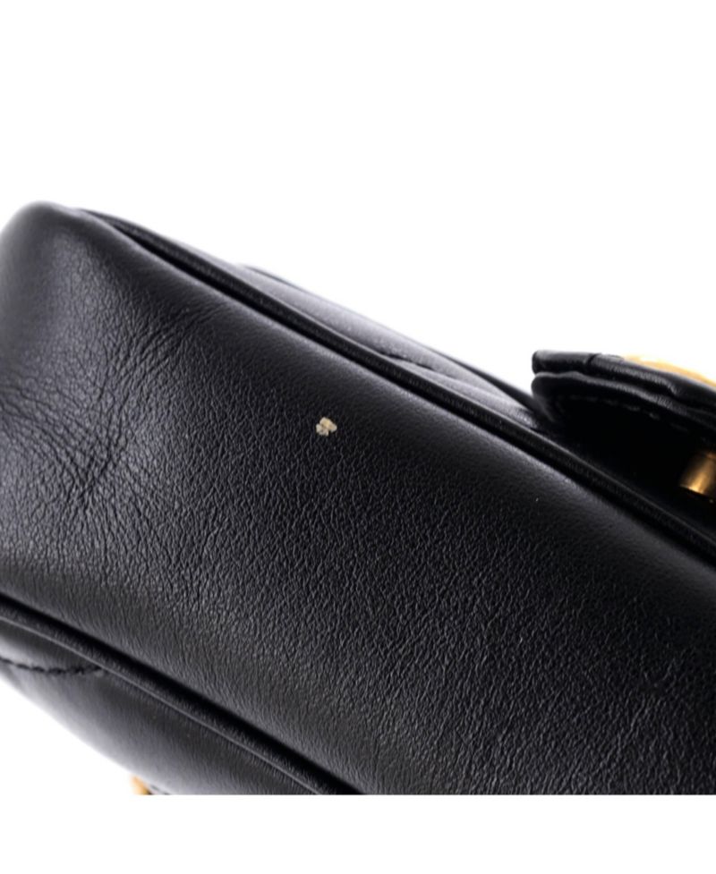 Super Mini GG Marmont Flap Bag Matelasse Leather