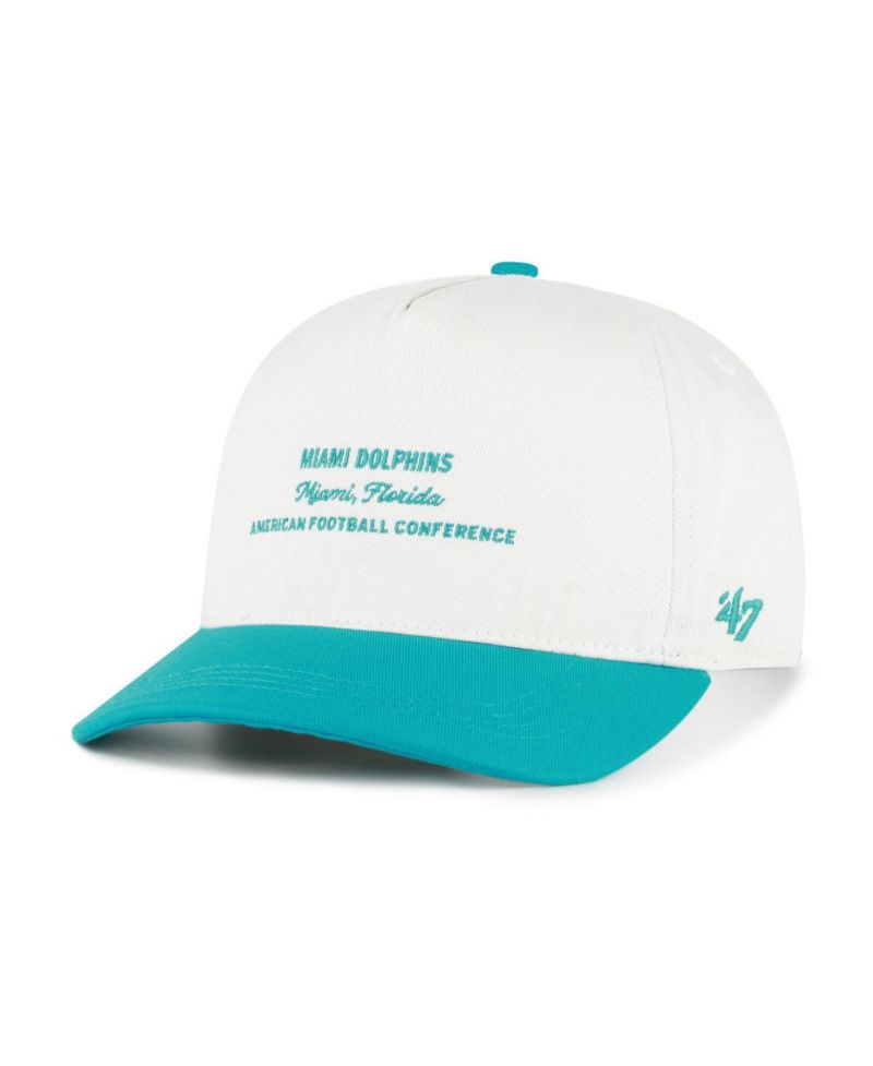 Men's White Miami Dolphins Contemporary Two-Tone Hitch Adjustable Hat