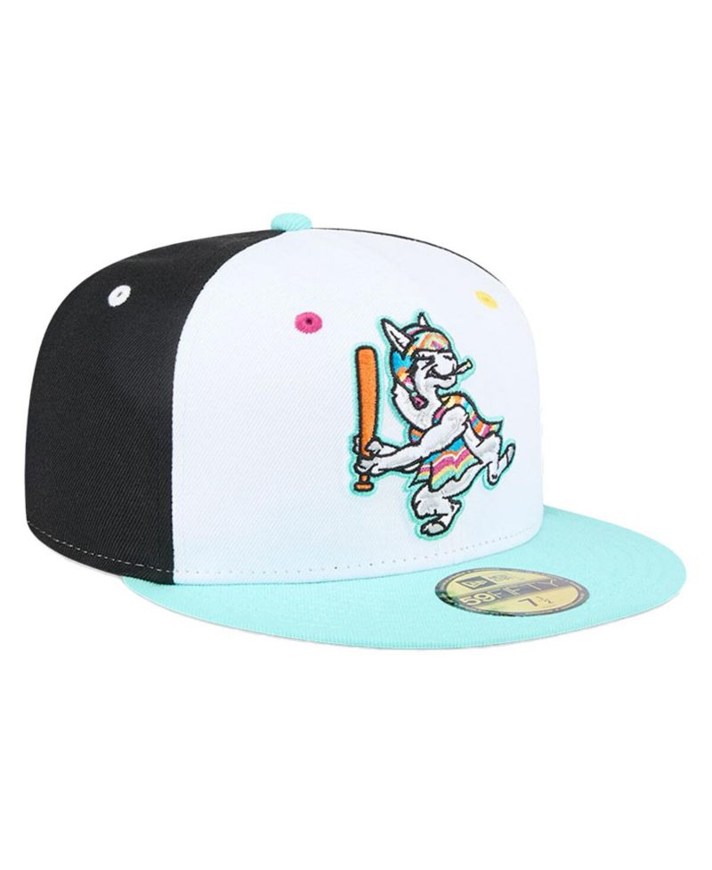 Men's White Hickory Crawdads Copa de la Diversion 59FIFTY Fitted Hat